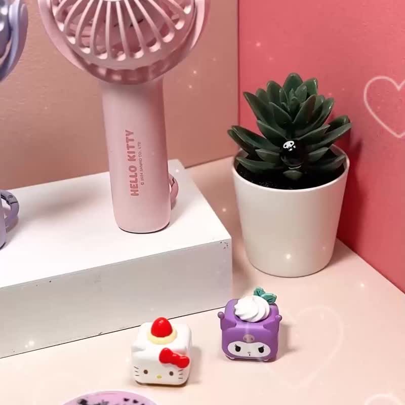 GARMMA 三麗鷗家族 可旋轉頸掛風扇 - 電風扇 - 塑膠 粉紅色