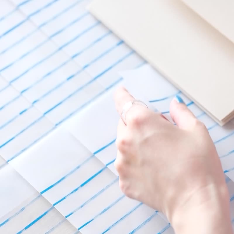 Nail Polish Letter Paper / 12 sheets / 4 envelopes - Envelopes & Letter Paper - Paper Transparent