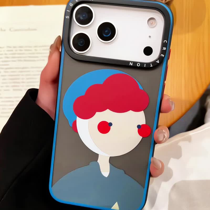 【隱藏式磁吸】HINATA鋁合金按鍵全磨砂防摔防刮iPhone17p-17pm - 手機殼/手機套 - 塑膠 多色