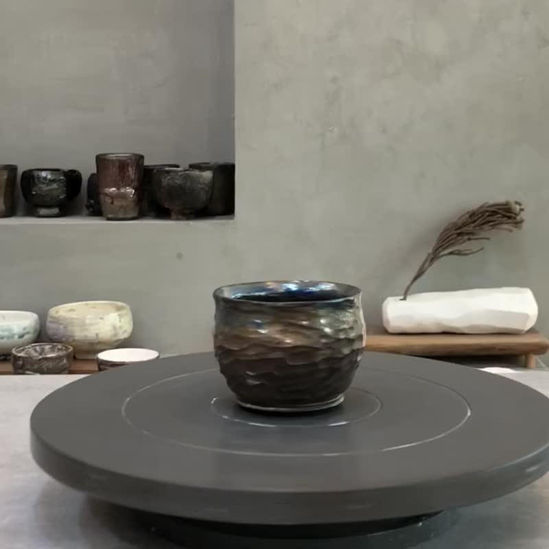 炁果  陶杯 柴燒 - 杯子 - 陶 咖啡色