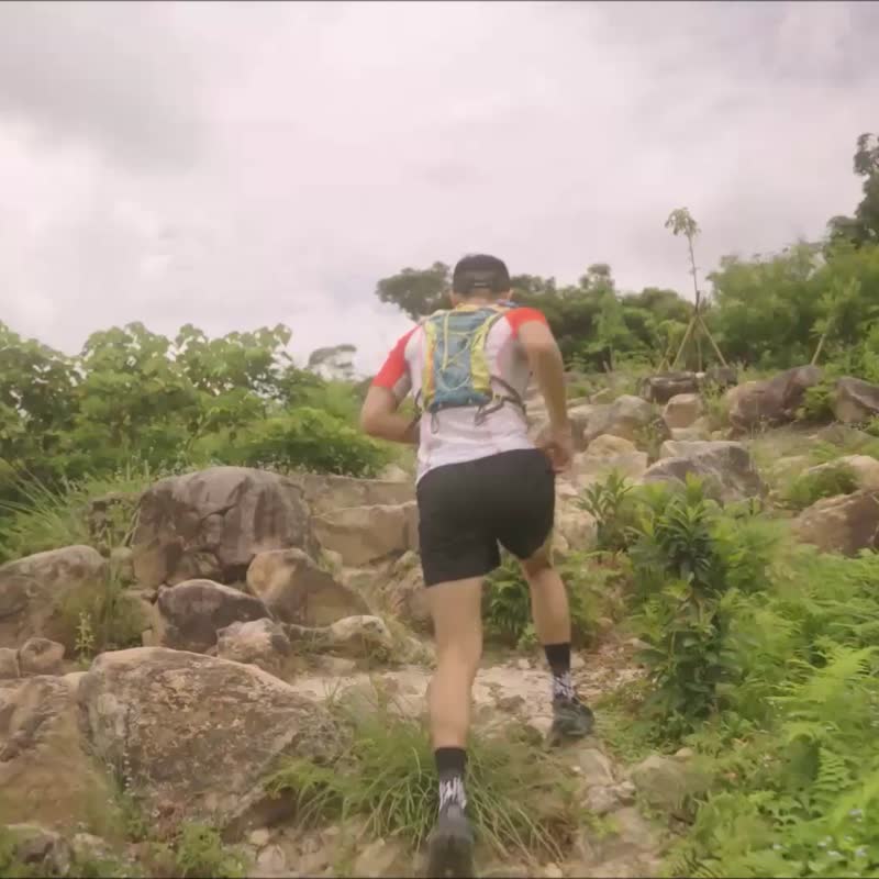 Balance Socks・Trail Socks∣0-100 km Run with Ur Heart!∣Static-Dynamic exercises - ถุงเท้า - ผ้าฝ้าย/ผ้าลินิน สีดำ