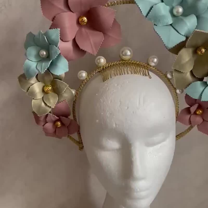 All by handmade, unique fascinator - Hair Accessories - Other Materials Multicolor