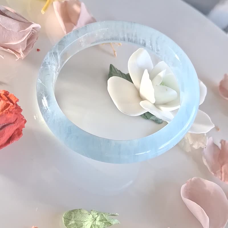 Miss feng天然石-海藍宝手鐲 - 手鍊/手環 - 玉石 