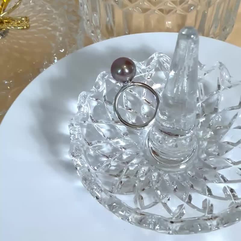 丁香幻境 珍珠戒指 - 戒指 - 珍珠 紫色