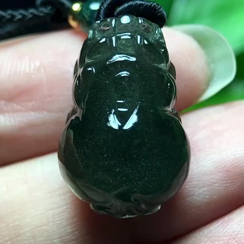 綠幽靈貔貅吊墜  極品美貨天然綠幽靈貔貅吊墜   、財源滾滾 - 吊飾/掛飾 - 水晶 
