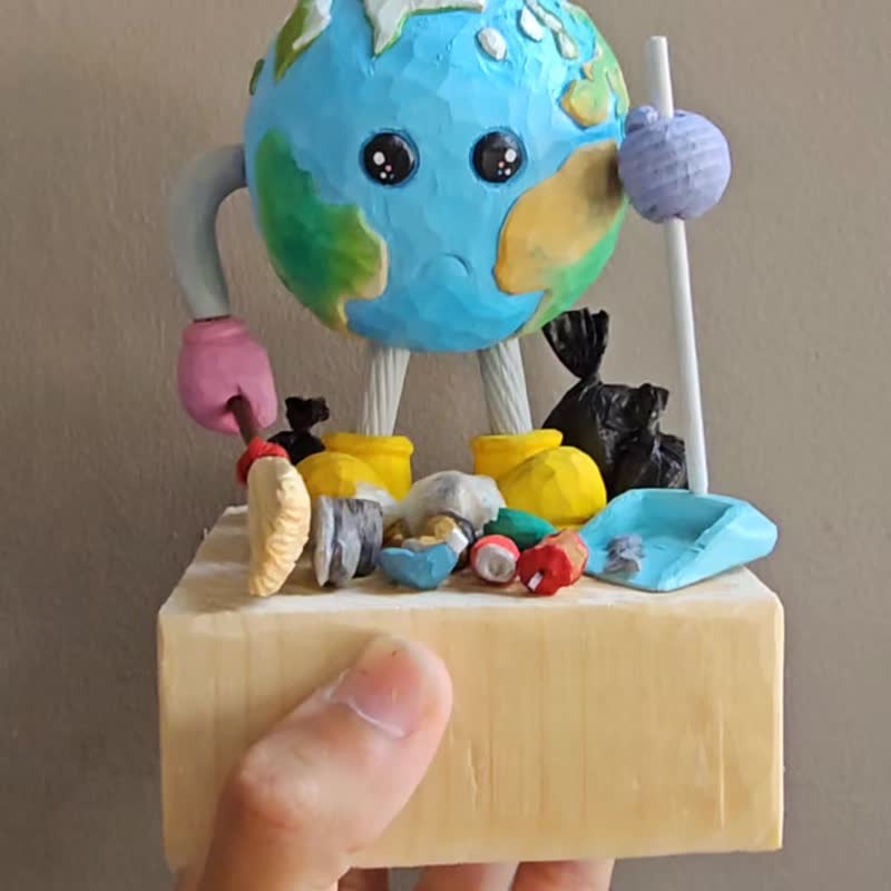 Save the world - 公仔/玩偶 - 木頭 