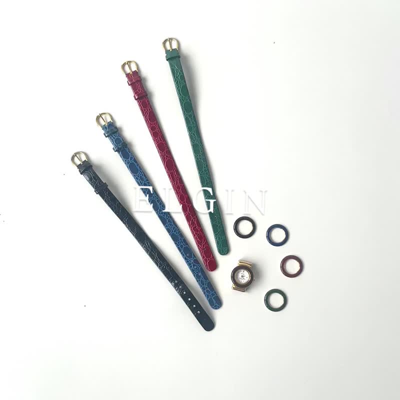 ELGIN リング クォーツウォッチ F37 ヴィンテージ - 腕時計 - その他の素材 