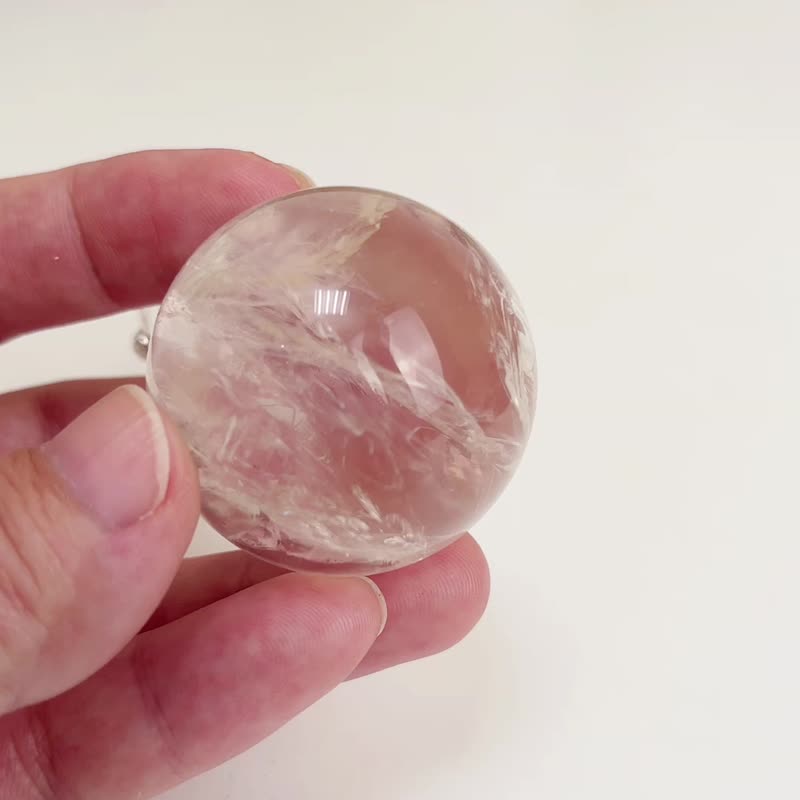 玩原礦-天然白水晶球擺件 - 擺飾/家飾品 - 水晶 
