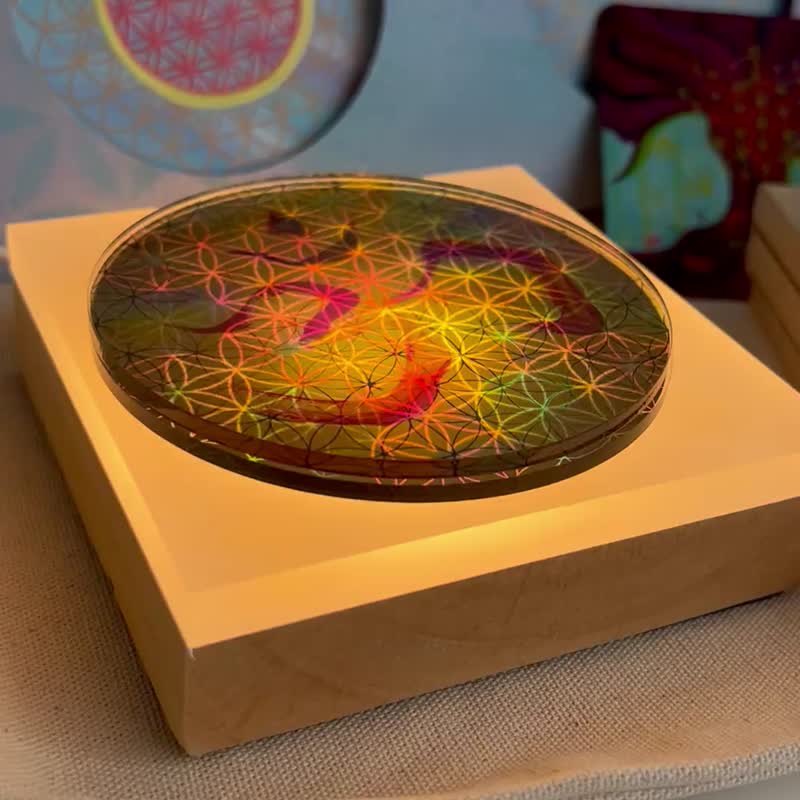 透光圓盤能量om燈組-節日限量版 - 擺飾/家飾品 - 壓克力 多色