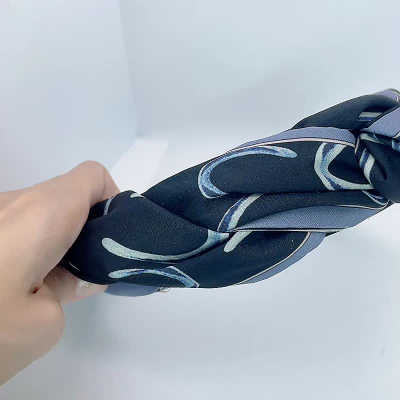 手工塑形減壓髮箍 -文青 - 髮箍/髮帶 - 聚酯纖維 