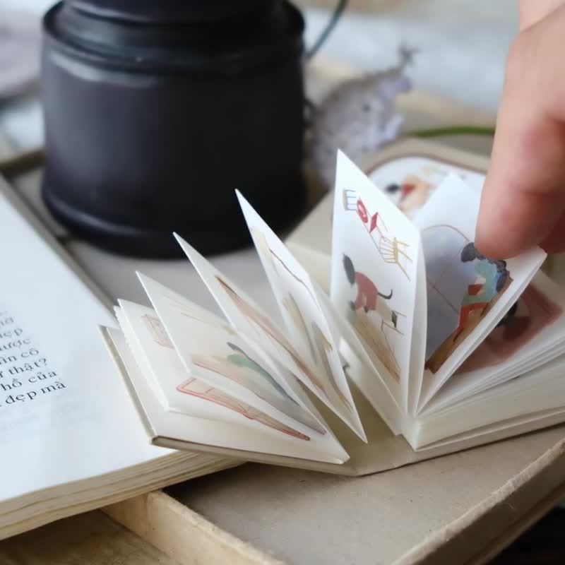 Kiss-cut Sticker Book: The Enchanted Library - Original by teayoushop - 貼紙 - 紙 