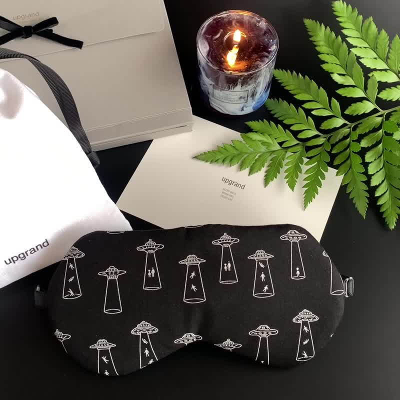 【父親節】日本眼罩  UFO | 黑色 | 眼罩 | 有附收納袋 - 眼罩 - 棉．麻 黑色