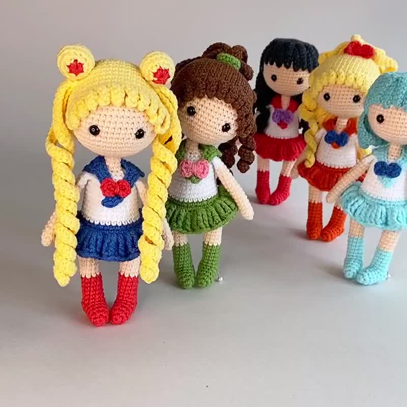 Sailor Moon Team  - crochet anime doll / Amigurumi tutorial PDF - 手工藝教學/工具書 - 其他材質 