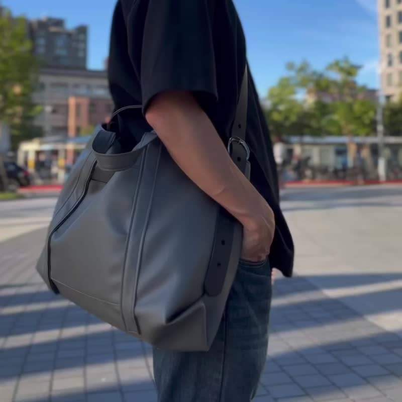 Large cross-body bag | Men's large bag MAN POWER - Messenger Bags & Sling Bags - Other Materials 