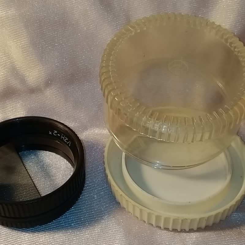 特殊效果濾鏡半灰色 2x 52 毫米 M52 蘇聯 1980 年代有外殼測試 - 相機/拍立得/底片相機 - 玻璃 灰色