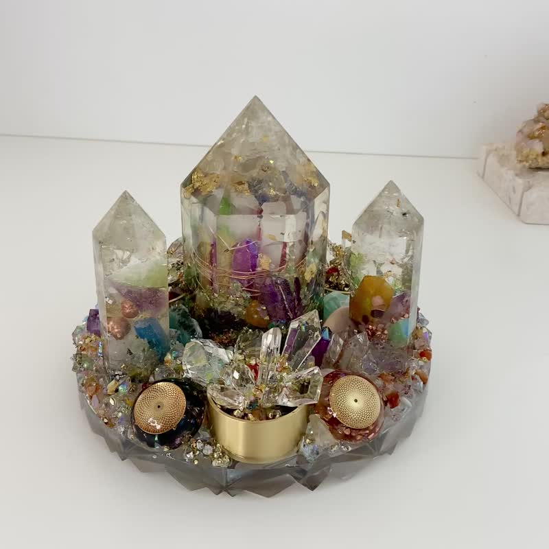 奧根水晶能量塔 - 擺飾/家飾品 - 水晶 多色