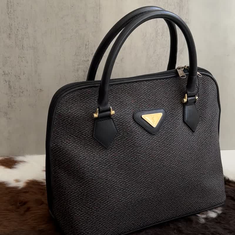 YSL 聖羅蘭  手提包 - 手提包/手提袋 - 真皮 黑色