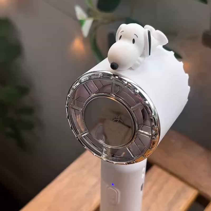 (Pinkoi網路獨家預購)-史努比手持製冷風扇(BSMI/wh可上飛機) - 電風扇 - 其他材質 白色