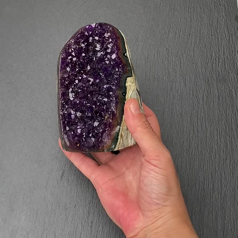 天然原礦頂級帝王紫 紫晶鎮 紫晶簇 紫水晶 開運財運水晶消磁手鍊 - 擺飾/家飾品 - 水晶 紫色