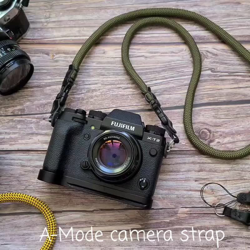 Black Quick Release Buckle Rope Camera Strap FCSC - Camera Straps & Stands - Genuine Leather Black