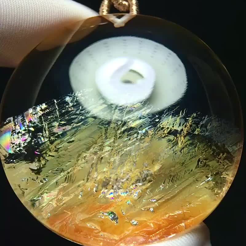 收藏級天然水晶黃膠花白菜擺件 精工雕刻 造型飽滿 百路來財 - 其他 - 水晶 