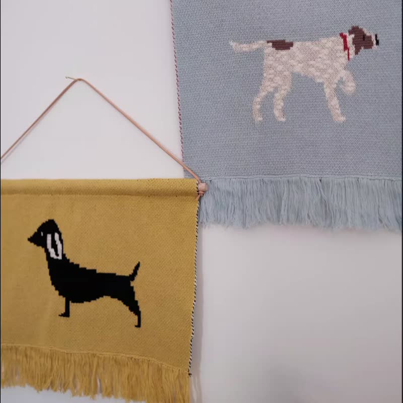 動物系列牆面裝飾掛毯  北歐風壁毯 節日禮物 兒童房佈置 - 掛牆畫/海報 - 棉．麻 
