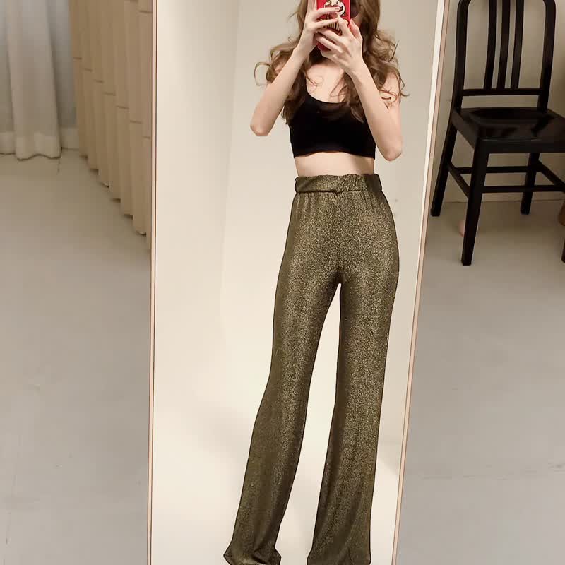 Glam Gold - Women's Pants - Other Materials 