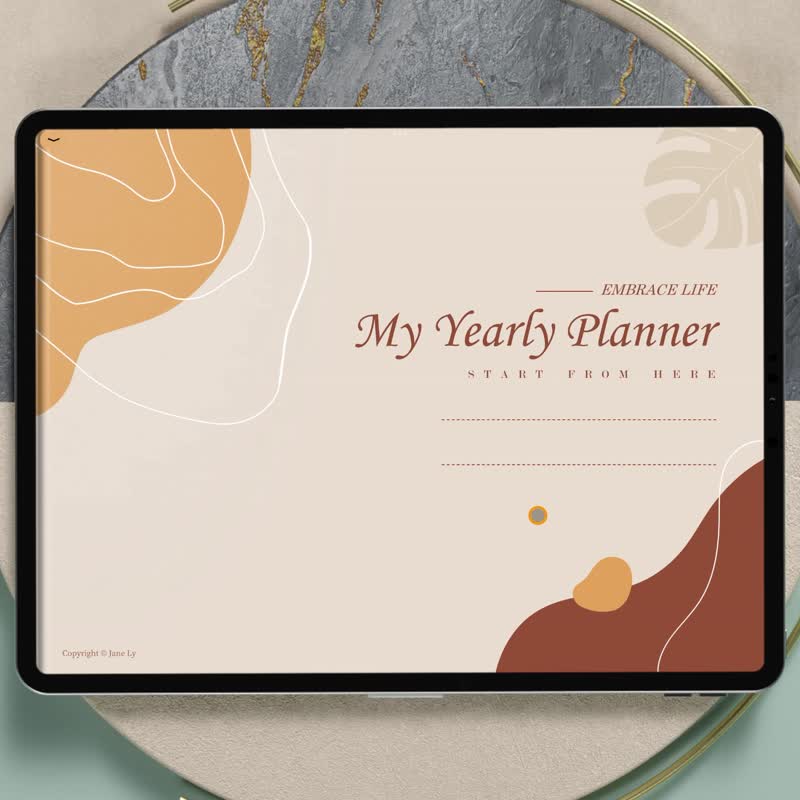 莫蘭迪 無時效 日程本模板/2025電子手帳/每日跳轉/Goodnotes模板 - 電子手帳及素材 - 其他材質 