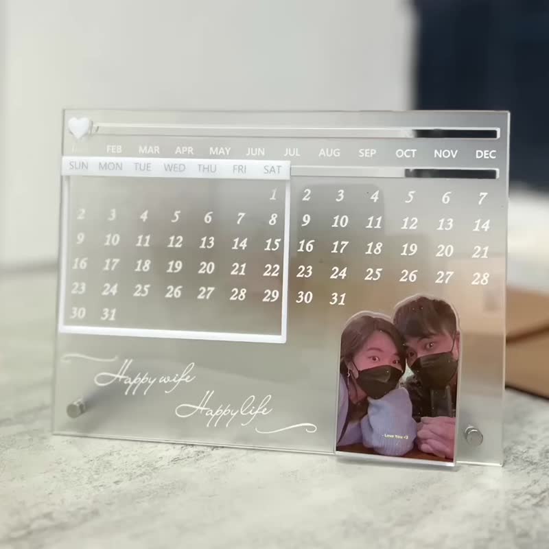 [Made in Hong Kong] Perpetual Calendar | Annual Calendar | Customized | Valentine's Day Gift - Calendars - Plastic 