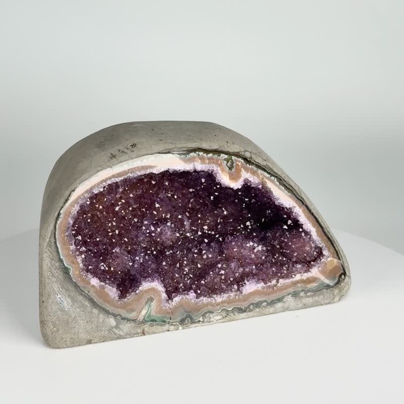 烏拉圭原皮異象錢袋 030704 - 擺飾/家飾品 - 水晶 紫色