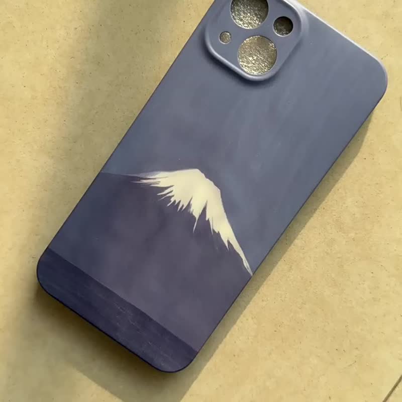 原創 插畫富士山iPhone全包手機殼 - 手機殼/手機套 - 矽膠 多色