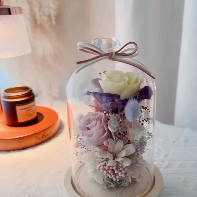 (Customized) tall glass garden - Dried Flowers & Bouquets - Plants & Flowers 
