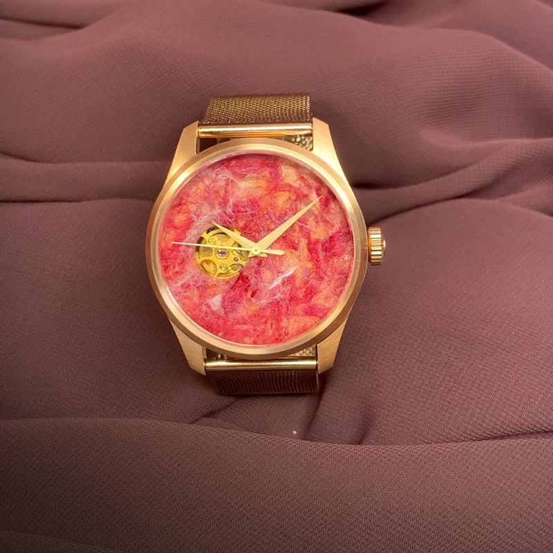 台湾・香港連名【惑星シリーズ】火星 42mm - ペアウォッチ - シルク・絹 