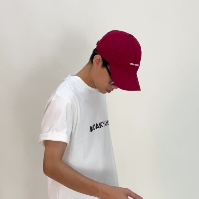 DAKYAM ブランドロゴプリントベーシックコットンラウンドネックカジュアル半袖Tシャツ - Tシャツ メンズ - コットン・麻 