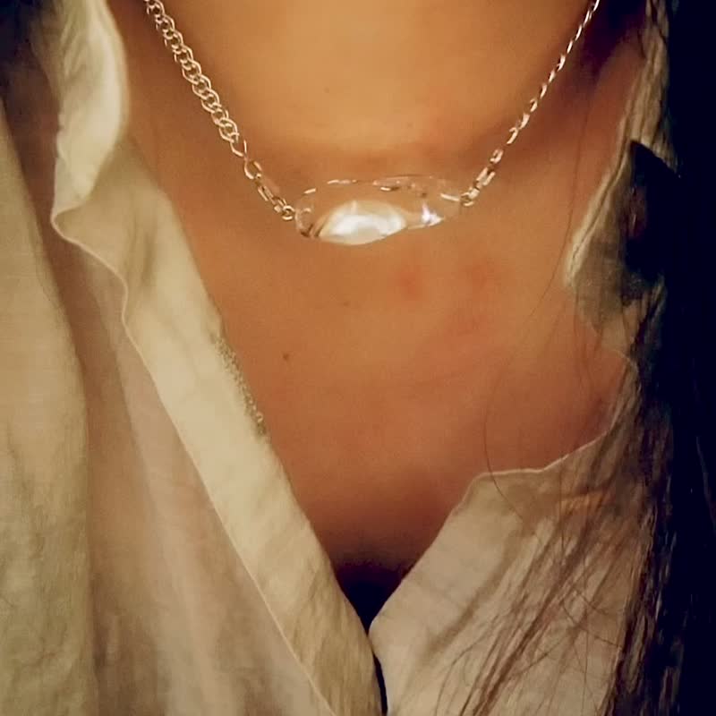 [Customized] Pure Silver Essential Oil Necklace of Light•Natural plant aromatherapy and healing•Energy tuning of body and mind - Necklaces - Sterling Silver 