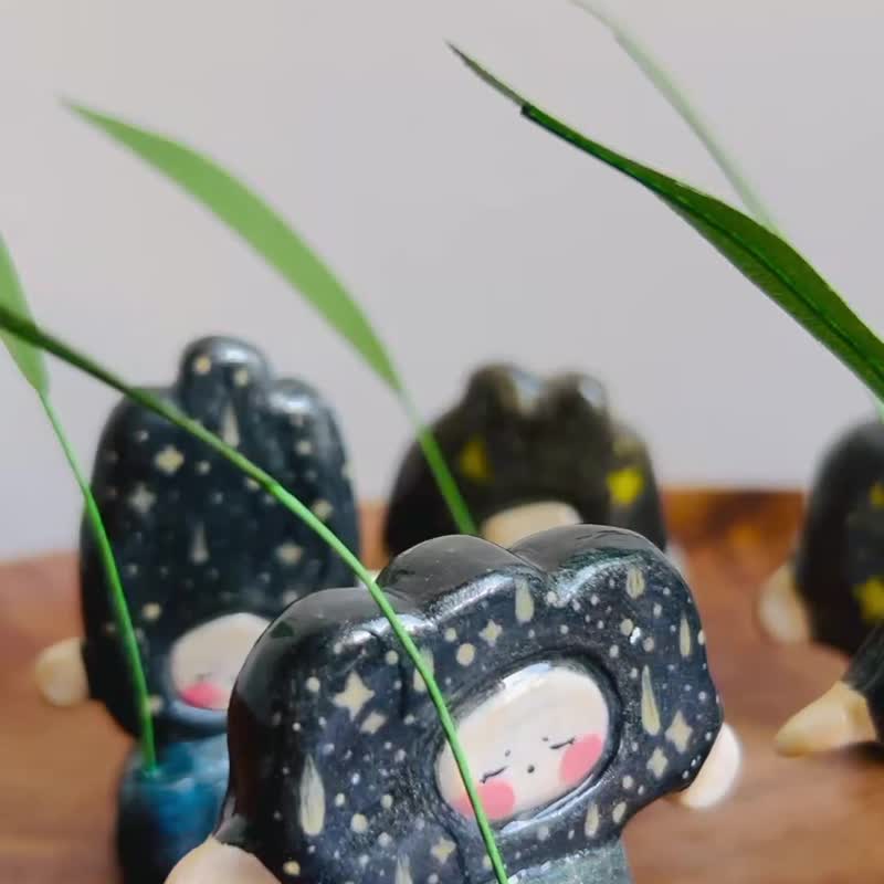 守護土地的山精靈軟陶擺飾 - 擺飾/家飾品 - 其他材質 