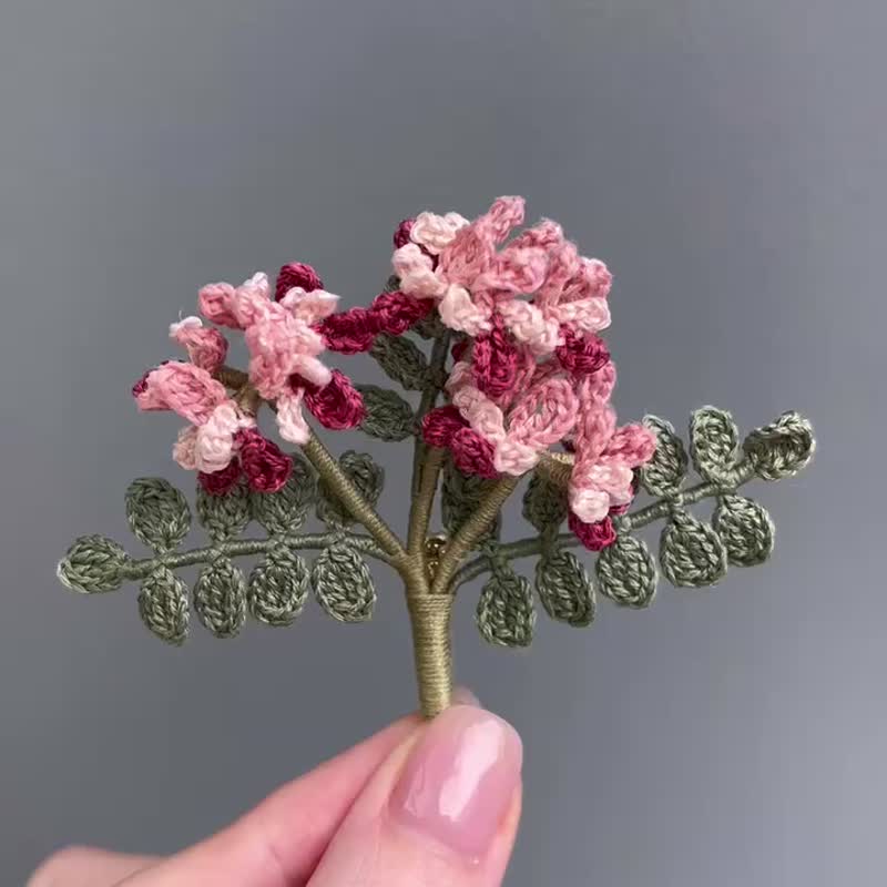 Long live the Pinkoi exclusive new product! Woven crochet simple and natural vetch brooch heart needle - เข็มกลัด - งานปัก หลากหลายสี
