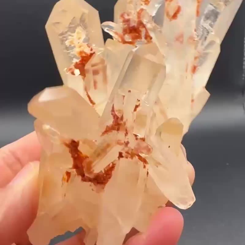 馬達加斯加仙粉白水晶晶簇 - 擺飾/家飾品 - 水晶 粉紅色
