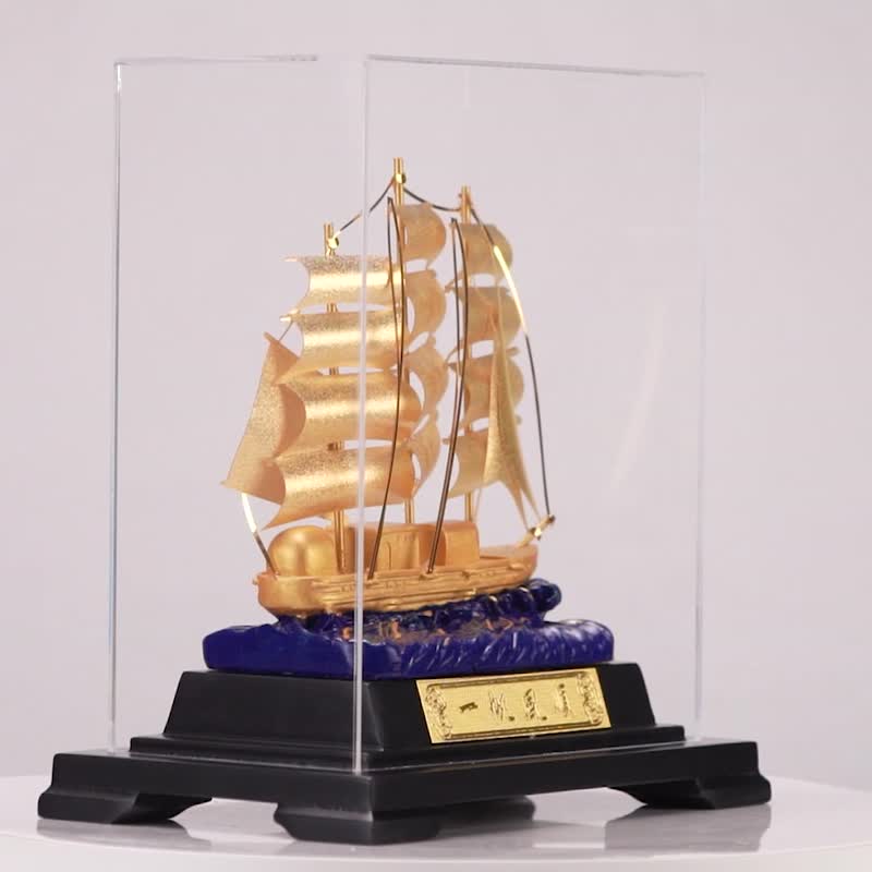 Smooth sailing│ Congratulatory gifts for the opening of the market, housewarming, promotion and transfer│Mid-Autumn Festival gift box - Items for Display - 24K Gold Gold