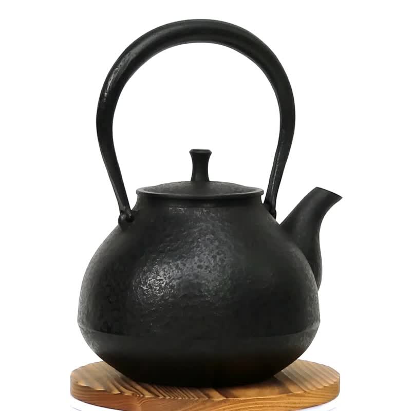 紅蓮堂 葛卷元 南部鐵器 鐵瓶 手工鐵壺 URARA0.7L 日本製 - 茶壺/茶杯/茶具 - 其他金屬 黑色