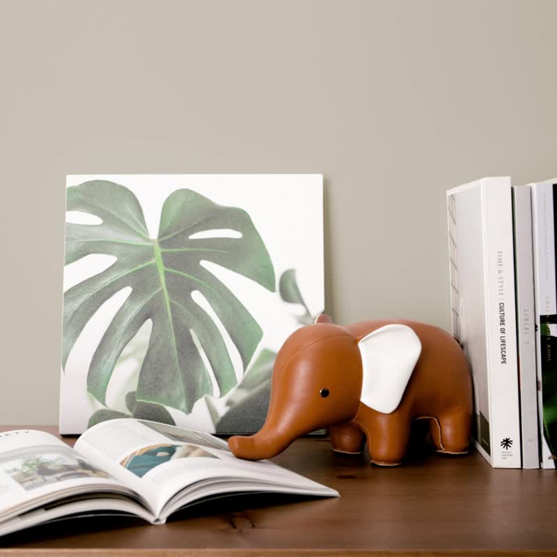 【書擋】大象 Elephant 皮革動物擺飾  | 入厝禮物 生日禮 新年禮 - 裝飾/擺設  - 人造皮革 多色