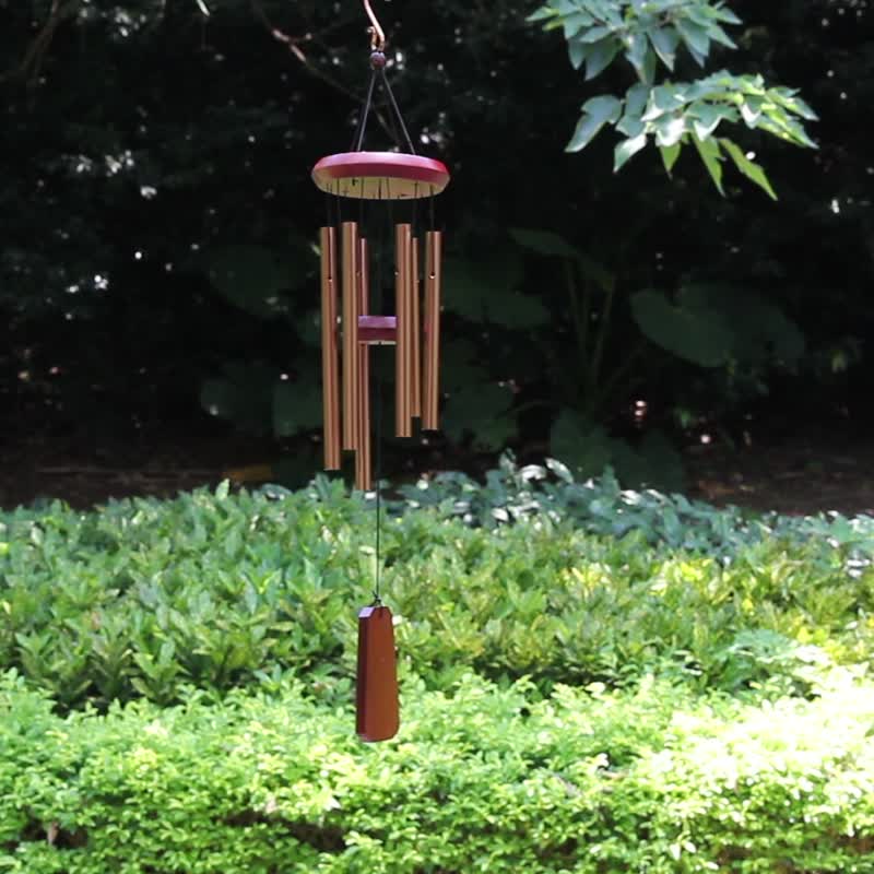 【Simple Wooden Japanese Wind Chime - small】Arty style/ Minimalist/ Zen - Items for Display - Wood Brown