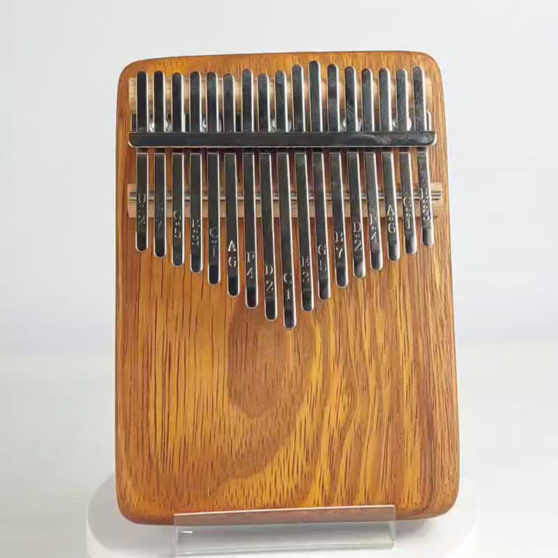 Palm Wood Thumb Piano/17-Tone Thumb Piano/KALIMBA - กีตาร์เครื่องดนตรี - ไม้ สีนำ้ตาล