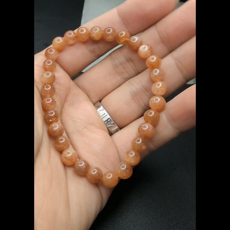 [Customized product] Golden Sun Bracelet Natural Crystal Bracelet Crystal Bracelet - สร้อยข้อมือ - คริสตัล 