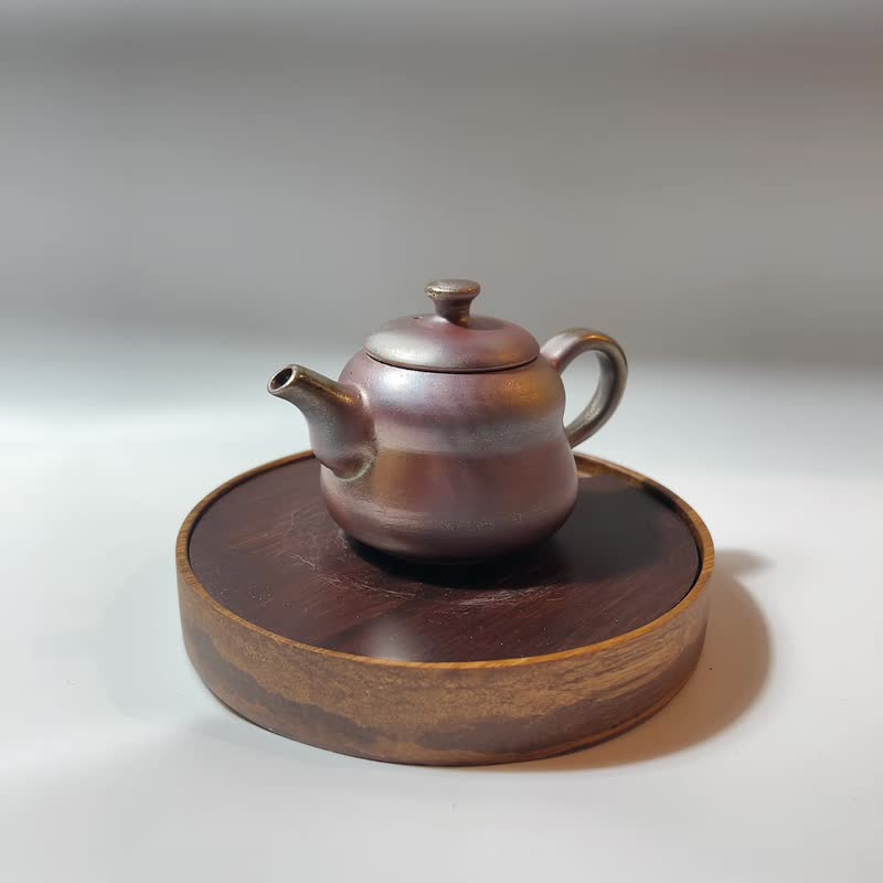 New Year fire-marked gourd teapot/personal 150cc small teapot/handmade by Xiao Pingfan - Teapots & Teacups - Pottery 