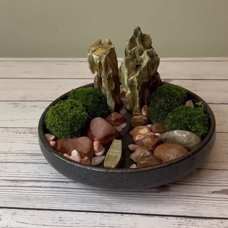 微景觀苔蘚野趣盆 / 瑰麗江水 - 盆栽/植栽 - 植物．花 