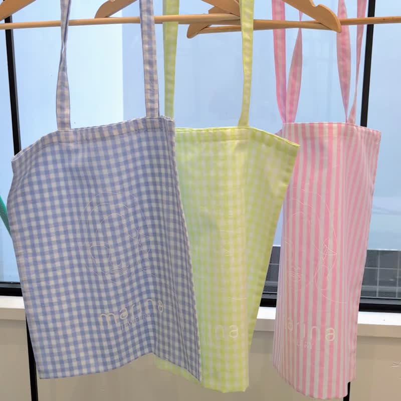 marina JEWELRY logo cotton bags - 戒指 - 棉．麻 綠色