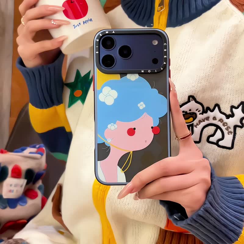 【隱藏式磁吸】HINATA鋁合金按鍵全磨砂防摔防刮iPhone17pm - 手機殼/手機套 - 塑膠 多色