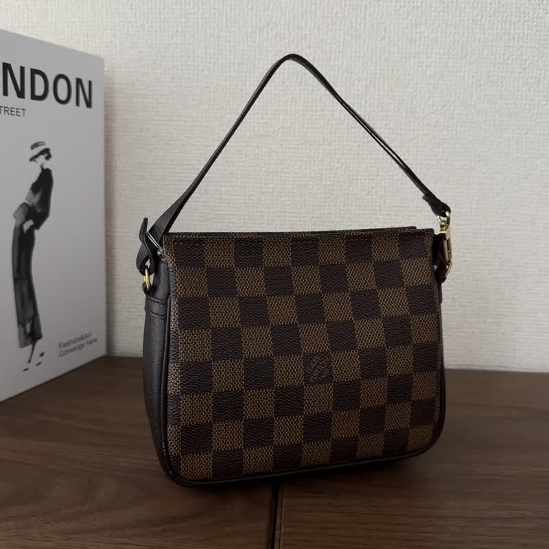 LOUIS VUITTON 路易威登 Damier 化妝包 / 配件收納包 - 手提包/手提袋 - 其他材質 咖啡色