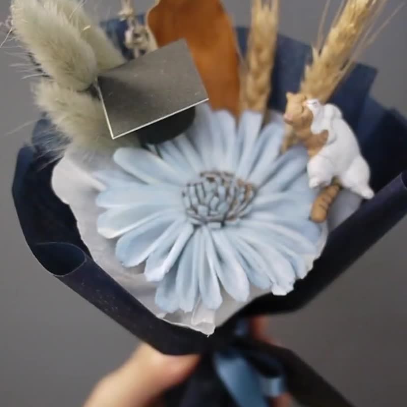 Bouquet Gift Box | Fragrance Diffuser - ช่อดอกไม้แห้ง - พืช/ดอกไม้ สีนำ้ตาล